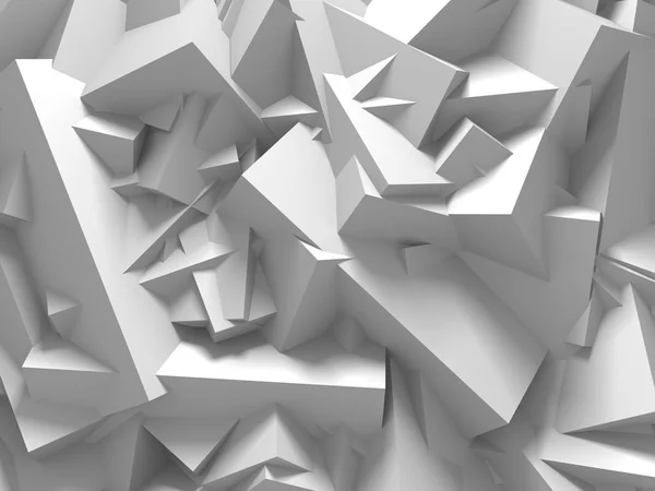 Абстрактный Геометрический Фон Белом Кубике — стоковое фото