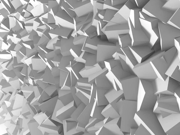 キューブの白の抽象的な幾何学的な背景 — ストック写真