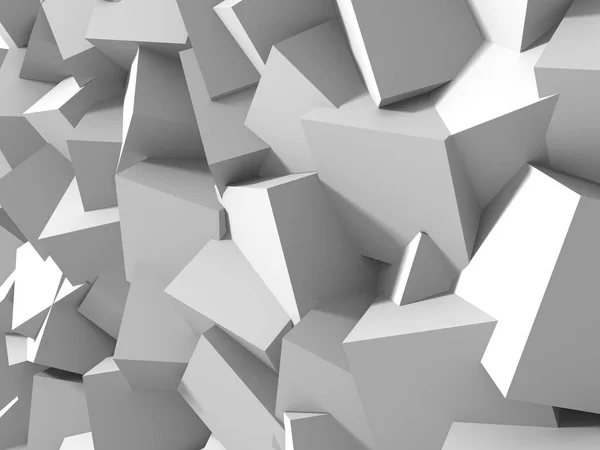 Абстрактный Геометрический Фон Белом Кубике — стоковое фото