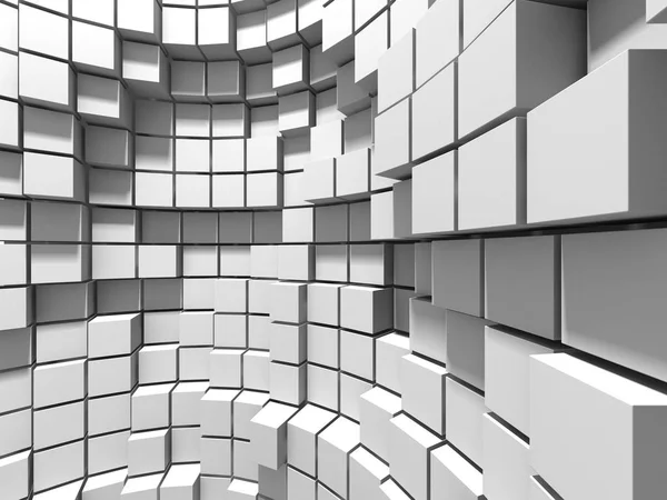 Abstract Geometric Background White Cubes — Stock Photo, Image