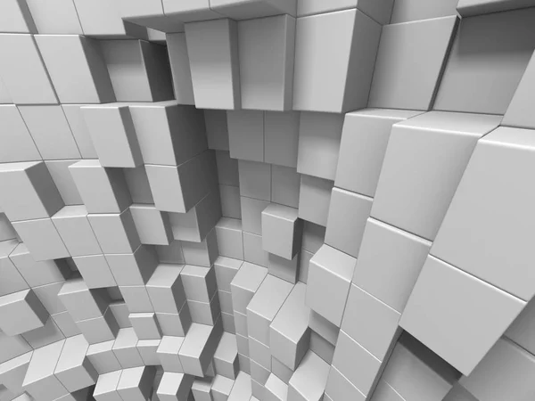 Абстрактний Геометричний Фон Білому Кольорі Кубиків — стокове фото