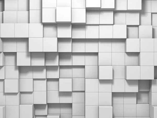 Abstract Geometric Background White Cubes — Stock Photo, Image