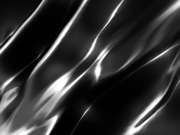 곡선된 웨이브 라인으로 우아한 기하학적 최소한 렌더링 — 스톡 사진