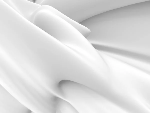 Elegante Sfondo Bianco Con Linee Onda Curve Illustrazione Rendering — Foto Stock