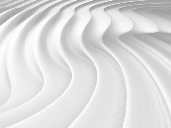 Elegant White Background Curved Wave Lines Render Illustration — Stock Photo, Image