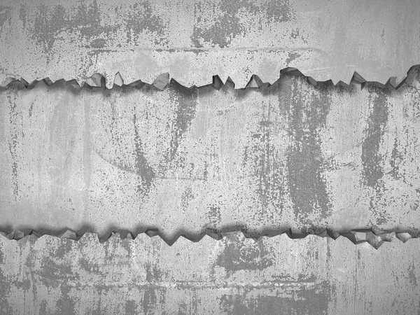 Mur Fissuré Foncé Dans Mur Béton Fond Grunge Illustration Rendu — Photo