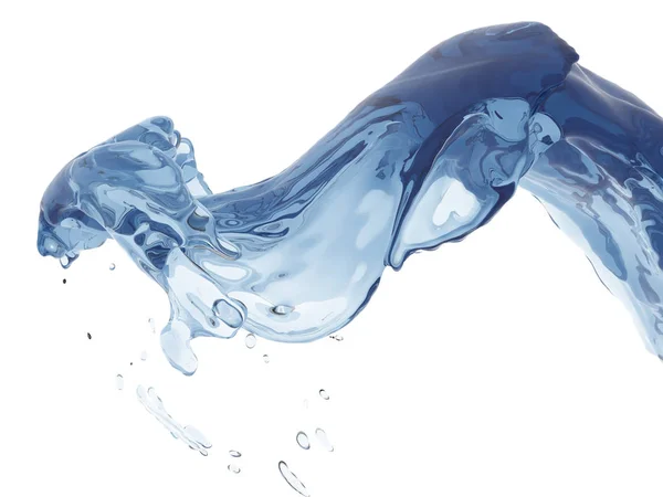 Plätscherndes Blau Glitzerndes Reines Wasser Abstrakte Natur Hintergrund Darstellung — Stockfoto