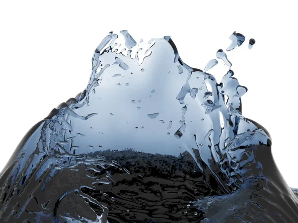 Πιτσίλισμα Μπλε Καθαρό Νερό Φόντο Αφηρημένου Χαρακτήρα Απεικόνιση Απόδοσης — Φωτογραφία Αρχείου