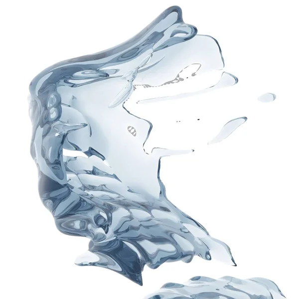 Розщеплення Блакитної Чистої Води Абстрактний Фон Природи Ілюстрація Рендеринга — стокове фото