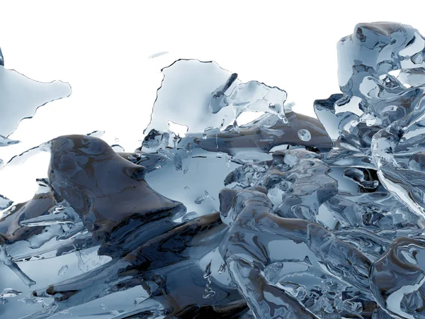 Eau Pure Étincelante Bleue Éclaboussante Nature Abstraite Illustration Rendu — Photo