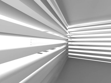 Karanlık beton boş oda. Modern mimari tasarım. Kentsel dokulu arka plan. 3D render illüstrasyon