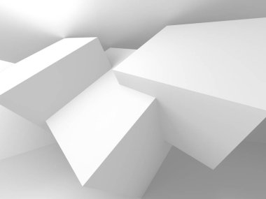 Soyut mimari modern tasarım arka planı. 3d resimleme