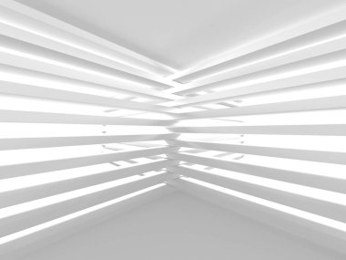 Soyut mimari modern tasarım arka planı. 3d resimleme