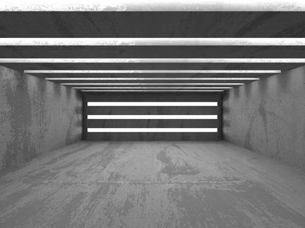 Dark Concrete Empty Room Modern Architecture Design Urban Textured Background — Stock Photo, Image