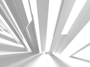 Soyut mimari modern tasarım arka planı. 3d resimleme