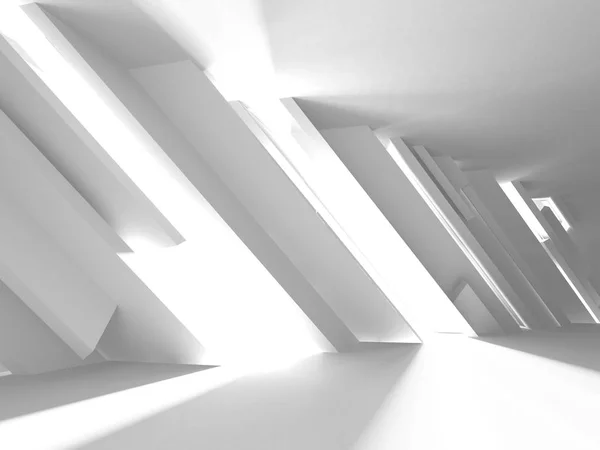 Αφηρημένη Σύγχρονη Αρχιτεκτονική Λευκό Φόντο Καθιστούν Απεικόνιση — Φωτογραφία Αρχείου