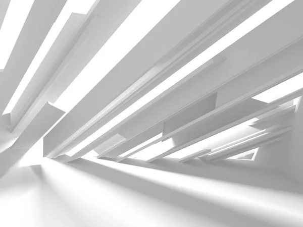 Abstract Modern White Architecture Background Render Illustration — Stock Photo, Image