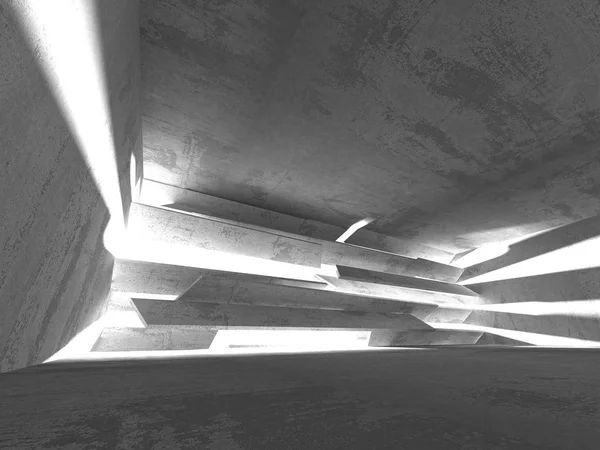 Σκοτεινό Υπόγειο Εσωτερικό Άδειο Δωμάτιο Τοίχους Από Μπετόν Αρχιτεκτονική Φόντο — Φωτογραφία Αρχείου