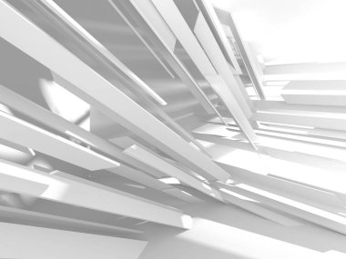 Soyut mimari modern tasarım arka planı. 3d resimleme