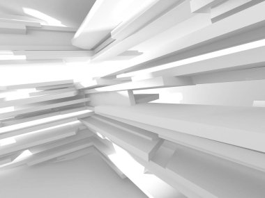 Soyut mimari modern tasarım arka planı. 3d resimleme