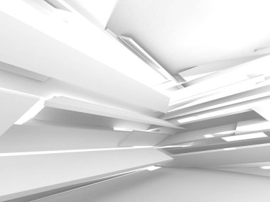 Soyut mimari modern tasarım arka planı. 3d resimleme