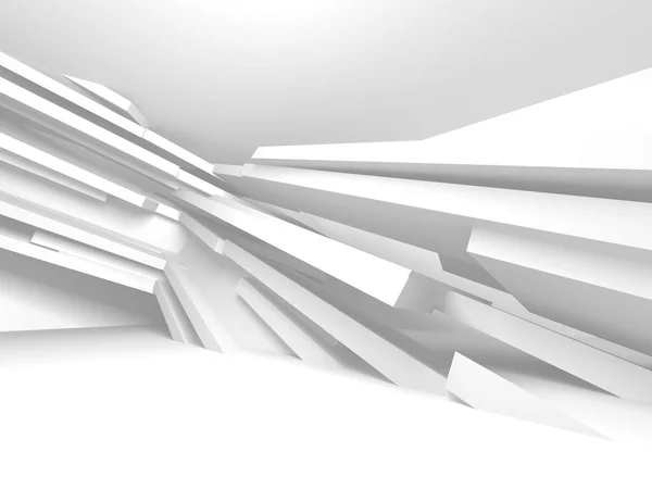 Abstract Modern White Architecture Background Render Illustration — Stock Photo, Image