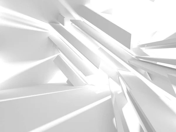 Abstract Modern White Architecture Background Render Illustration — Stock Photo, Image