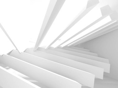 Soyut mimari modern tasarım arka planı. 3d resimleme