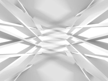 Soyut mimari modern tasarım arka planı. 3d resimleme