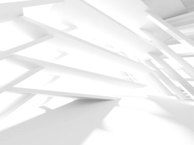 Soyut mimari modern tasarım arka planı. 3d resimleme