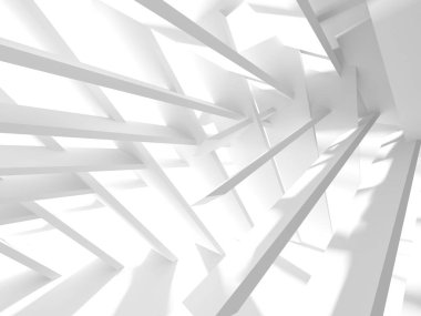 Soyut mimari modern tasarım arka planı. 3d resimleme