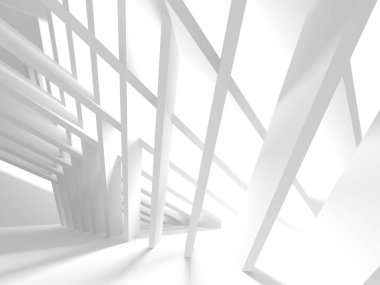 Soyut mimari modern tasarım arka planı. 3d resimleme