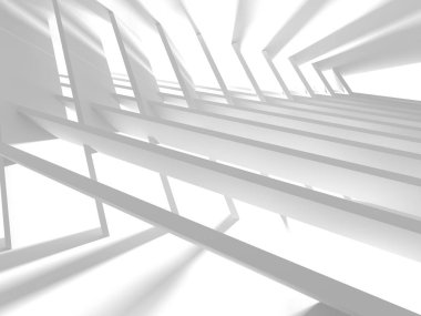 Soyut mimari modern tasarım arka planı. 3d resimleme