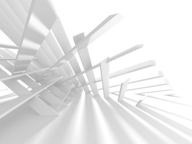 Soyut mimari modern tasarım arka planı. 3d resimleme