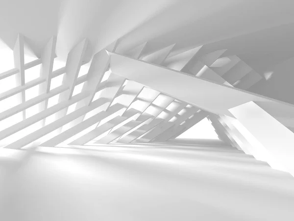 Φουτουριστική Αρχιτεκτονική Λευκό Φόντο Σχέδιο Απεικόνιση Απόδοσης — Φωτογραφία Αρχείου