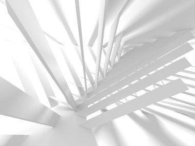 Soyut mimari modern tasarım arka planı. 3d resimleme