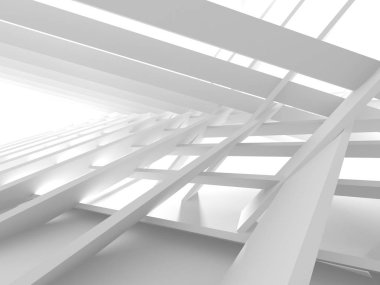 Soyut mimari modern tasarım arka planı. 3d resimleme