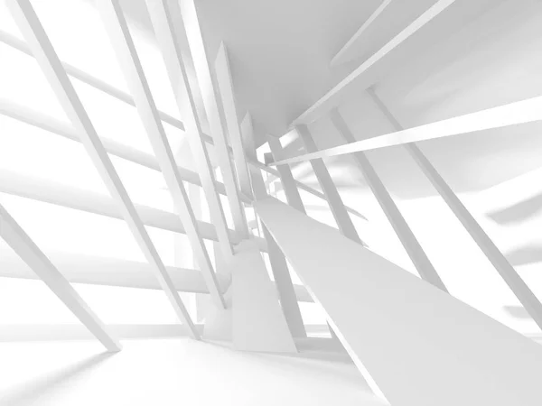 Abstract Moderne Witte Architectuur Achtergrond Illustratie Weergeven — Stockfoto