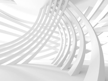 Soyut mimari modern tasarım arka planı. 3d resimleme