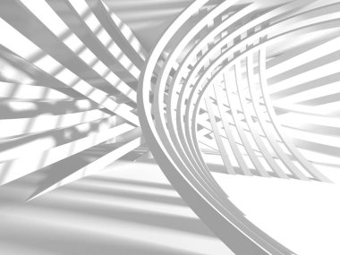 Soyut mimari modern tasarım arka planı. 3d resimleme