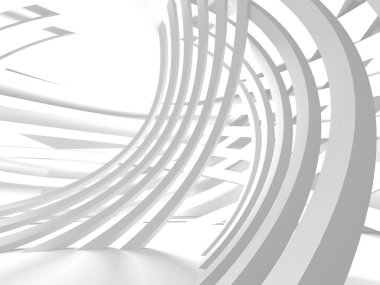 Soyut mimari modern tasarım arka planı. 3d resimleme