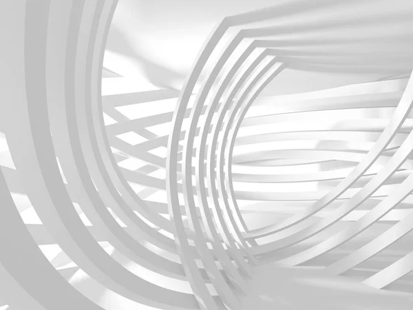 Abstract Modern White Architecture Background Render Illustration — Stock Photo, Image