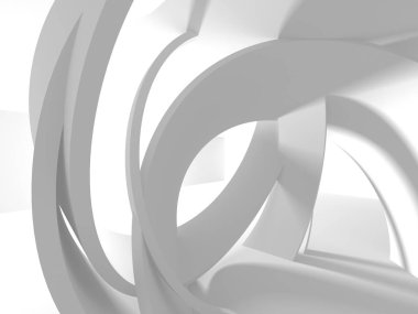 Soyut mimari modern tasarım arka planı. 3d resimleme