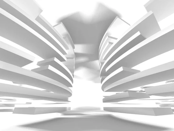 Abstract Architecture Modern Design Background. 3d Render illustration