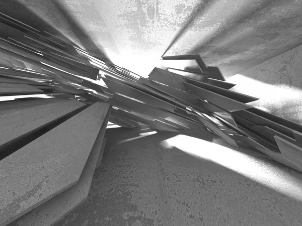 Темний Підвал Порожній Інтер Кімнати Бетонні Стіни Архітектурний Фон Ілюстрація — стокове фото