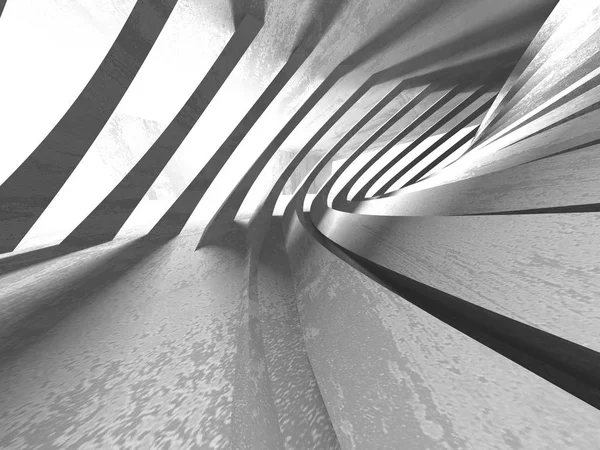 Concreto Geométrico Abstrato Arquitetura Fundo Renderizar Ilustração — Fotografia de Stock