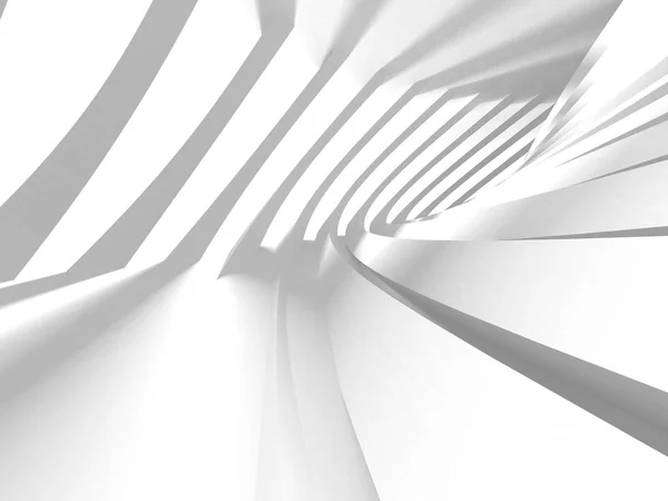 Abstract Modern White Architecture Background Render Illustration — Stock Photo, Image