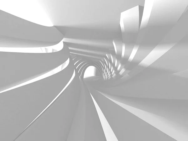Абстрактный Современный Белый Архитектурный Фон Трехмерная Иллюстрация — стоковое фото