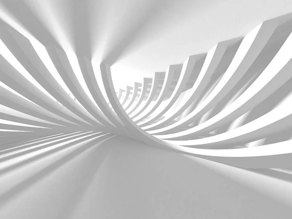 Futuristic White Architecture Design Background Render Illustration — Stock Photo, Image