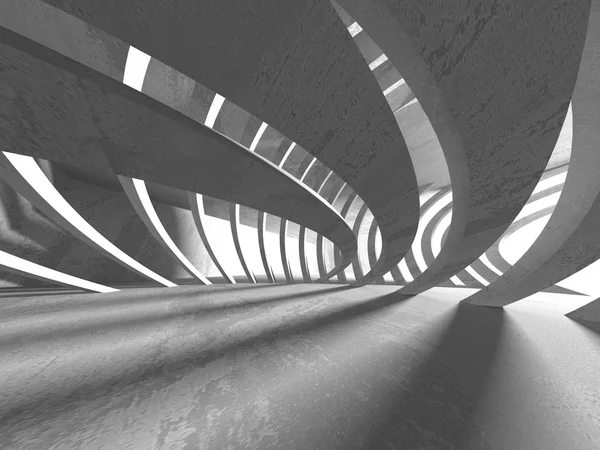 Городской Темно Бетонный Пустой Зал Современный Архитектурный Дизайн Визуализации Текстурированный — стоковое фото
